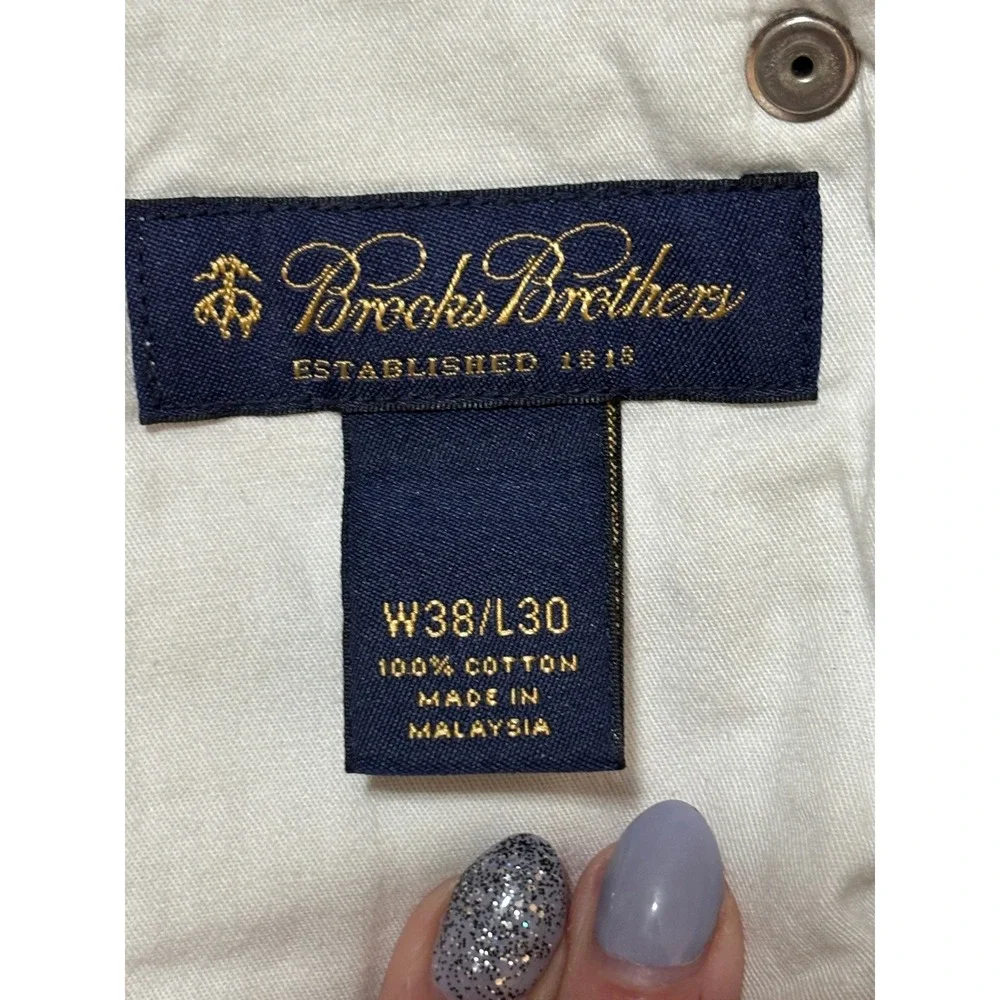 Brooks Brothers Mens Corduroy Pants Beige Tan Straight Leg 38x30 Cotton W38 L30